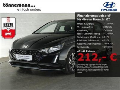 Usata Hyundai i20 Trend 101 CV (74 kW) 2025 Nero Utilitaria