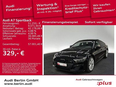 Gebraucht Audi A7 Ambiente 265 PS (194 kW) 2023 Brillantschwarz Limousine