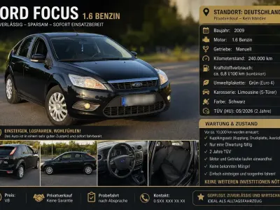 Gebraucht Ford Focus 100 PS (73 kW) 2009 Limousine