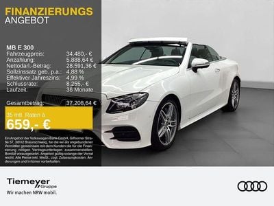 Gebraucht Mercedes E300 AMG line 245 PS (180 kW) 2019 Weiß Cabrio