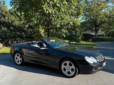 Usata Mercedes SL350 245 CV (180 kW) 2003 Nero Cabrio