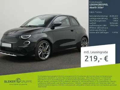Neu Abarth 500C Turismo 114 kW (155 PS) 2026 Schwarz Cabrio