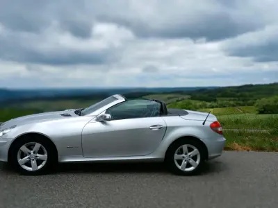 Second-hand Mercedes SLK200 163 CP (119 kW) 2004 Argintiu Cabrio