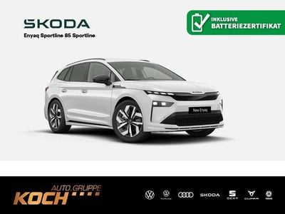 Neu Skoda Enyaq iV SportLine 210 kW (286 PS) 2026 Moonweiss metallic SUV
