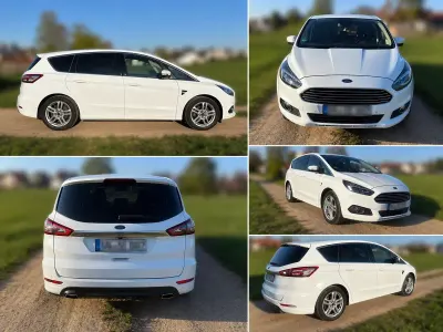 Gebraucht Ford S-MAX Titanium 190 PS (139 kW) 2018 Weiß Van / Kleinbus