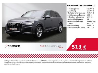 gebraucht Audi Q7 50 TDI quattro S line Leder AHK Matrix HuD