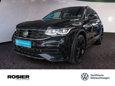 Gebraucht VW Tiguan R-line 150 PS (110 kW) 2021 Schwarz / deep black (metallic) SUV