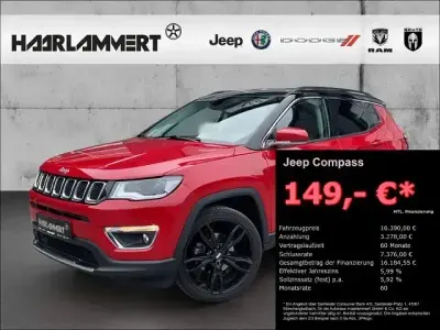 Brugt Jeep Compass Limited 140 HK (102 kW) 2019 Rød SUV