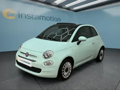 Brugt Fiat 500C Lounge 71 HK (52 kW) 2021 Grøn Cabriolet