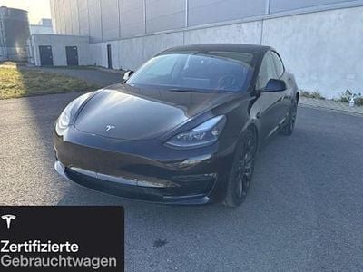 Schwarz Gebraucht 2021 Tesla Model 3 Performance Limousine | 27.200 € (Fairer Preis)