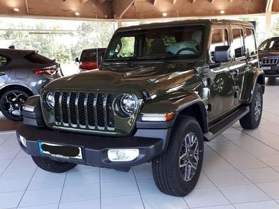 Gebraucht Jeep Wrangler Unlimited Sahara 272 PS (200 kW) 2021 Grün SUV