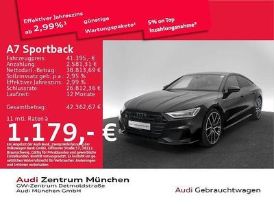 Gebraucht Audi A7 Sport 265 PS (194 kW) 2022 Mythosschwarz metallic Limousine