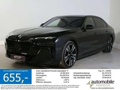 Gebraucht BMW i7 M Sport 400 kW (544 PS) 2024 Saphirschwarz met. Limousine