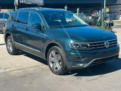 Gebraucht VW Tiguan Allspace Highline 150 PS (110 kW) 2019 Grün SUV