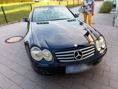 Gebraucht Mercedes SL500 306 PS (225 kW) 2002 Blau Cabrio