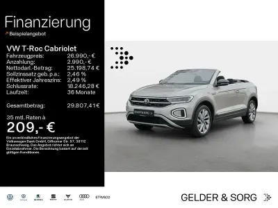 Gebraucht VW T-Roc Cabriolet Move 150 PS (110 kW) 2023 Silber Cabrio