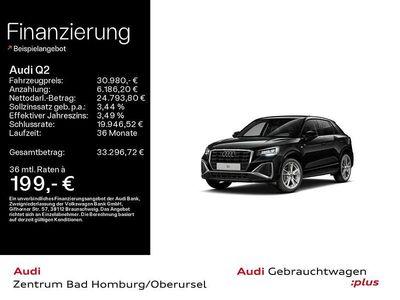 Mythosschwarz metallic Gebraucht 2025 Audi Q2 S-Line SUV | 30.980 € (Fairer Preis)