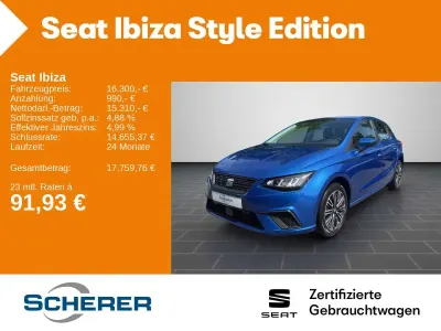 Second-hand Seat Ibiza Style 116 CP (85 kW) 2024 Albastru Hatchback