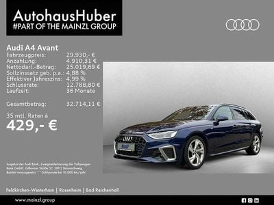 Gebraucht Audi A4 S-Line 204 PS (150 kW) 2021 Navarrablau metallic Kombi