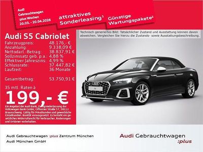 Gebraucht Audi S5 Cabriolet Sport 354 PS (260 kW) 2023 Mythosschwarz metallic/verdeck Cabrio