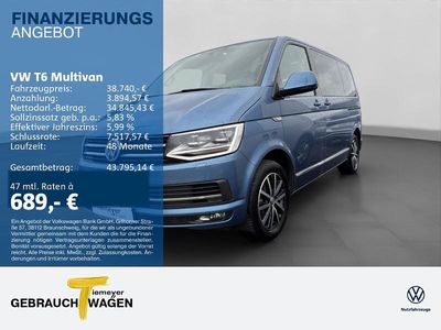 Second-hand VW Multivan Highline 199 CP (146 kW) 2019 Albastru Monovolum