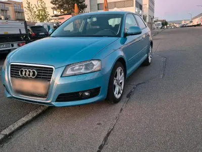 Brugt Audi A3 Ambiente 125 HK (91 kW) 2008 Blå Hatchback