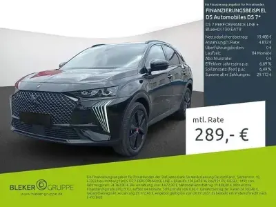 Gebraucht DS Automobiles DS7 Crossback Performance Line Plus 131 PS (96 kW) 2023 Schwarz SUV