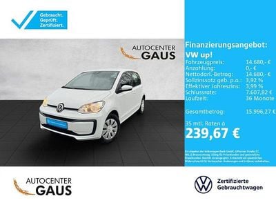 Weiß Gebraucht 2022 VW up! move up! Kleinwagen | 14.680 € (Etwas zu teuer)