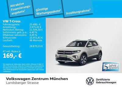 Grau Gebraucht 2024 VW T-Cross IQ Drive SUV | 25.480 € (Fairer Preis)