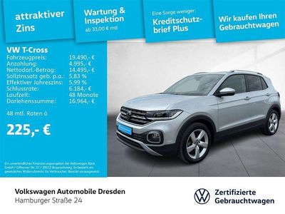 Reflexsilber metallic Gebraucht 2023 VW T-Cross Style SUV | 21.450 € (Fairer Preis)