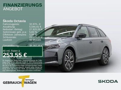 Grau Gebraucht 2024 Skoda Octavia SportLine Kombi | 32.970 € (Etwas zu teuer)