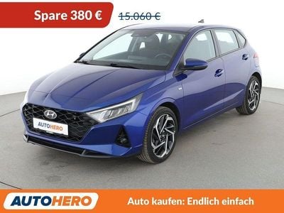 Second-hand Hyundai i20 Intro Edition 101 CP (74 kW) 2021 Albastru Hatchback
