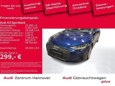 2d navarrablau metallic (metallic) Gebraucht 2022 Audi A3 Limousine | 23.990 € (Guter Preis)