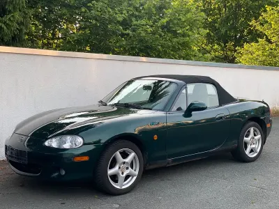 Gebraucht Mazda MX5 110 PS (80 kW) 2002 Grün Cabrio