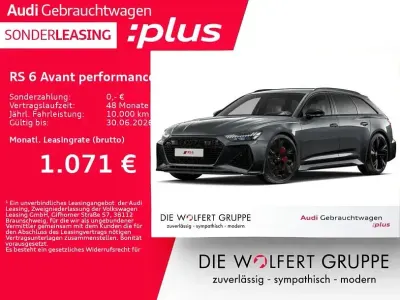 Usata Audi RS6 Performance 630 CV (463 kW) 2025 Grigio Station wagon