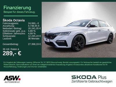 Gebraucht Skoda Octavia RS 200 PS (147 kW) 2022 Candyweiss Kombi