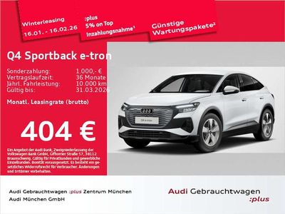 Gebraucht Audi Q4 e-tron 210 kW (286 PS) 2025 Gletscherweiß metallic SUV