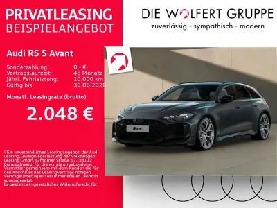 Ny Audi RS5 Exclusive 639 HK (469 kW) 2026 Grå Stationcar