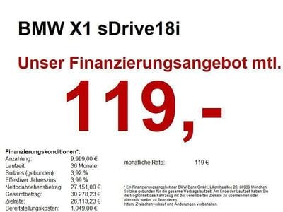 Neu BMW X1 136 PS (100 kW) 2026 Schwarz SUV