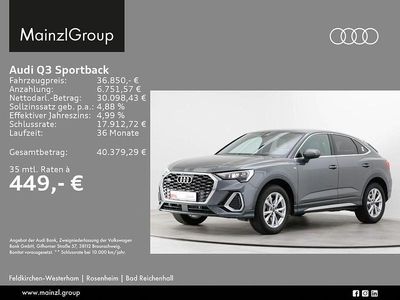 Gebraucht Audi Q3 Sportback S-Line 190 PS (139 kW) 2023 Daytonagrau perleffekt SUV