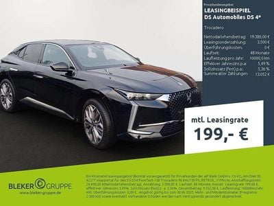 Gebraucht DS Automobiles DS4 Trocadero 131 PS (96 kW) 2022 Lackierung schwarz perla nera/typ aussenverkleidung metalliclackierung Limousine
