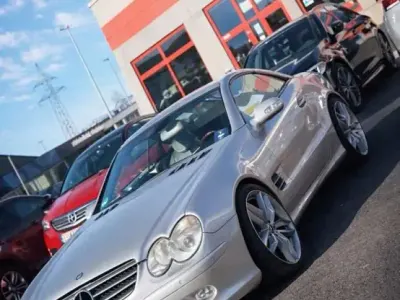 Usado Mercedes SL350 245 HP (180 kW) 2003 Prateado Cabrios