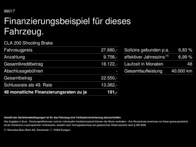Gebraucht Mercedes CLA200 Shooting Brake 163 PS (119 kW) 2025 Schwarz Kombi