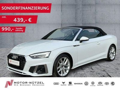 Gebraucht Audi A5 Cabriolet S-Line 163 PS (119 kW) 2022 Gletscherweiß metallic Cabrio