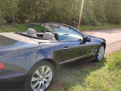 Usata Mercedes SL500 306 CV (225 kW) 2002 Blu Cabrio