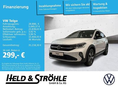 Gebraucht VW Taigo Style 116 PS (85 kW) 2025 Pure white schwarz SUV