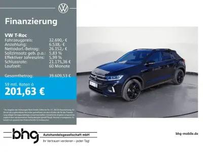 Gebraucht VW T-Roc R-line 150 PS (110 kW) 2025 Schwarz SUV