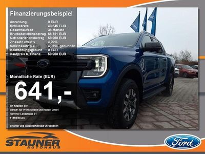 Neu Ford Ranger Wildtrack 281 PS (206 kW) 2026 Blau Pickup