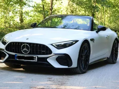 Gebraucht Mercedes SL43 AMG AMG 381 PS (280 kW) 2023 Weiß Cabrio