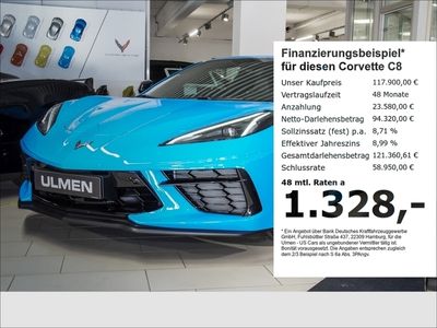 gebraucht Corvette Stingray C8Coupe 6.2 V8 3LT Voll Targa Z51 Lift Magnetic COC Europamodel